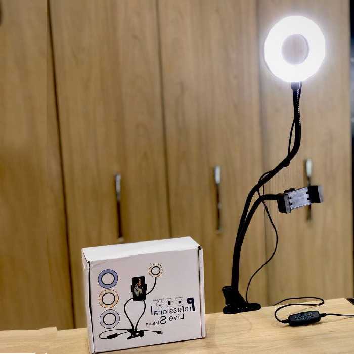 رینگ لایت مدل گیره ای