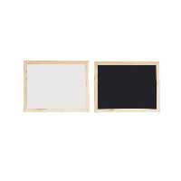تخته وایت برد و سیاه ایده ال مدل قاب چوبی سایز 20*30