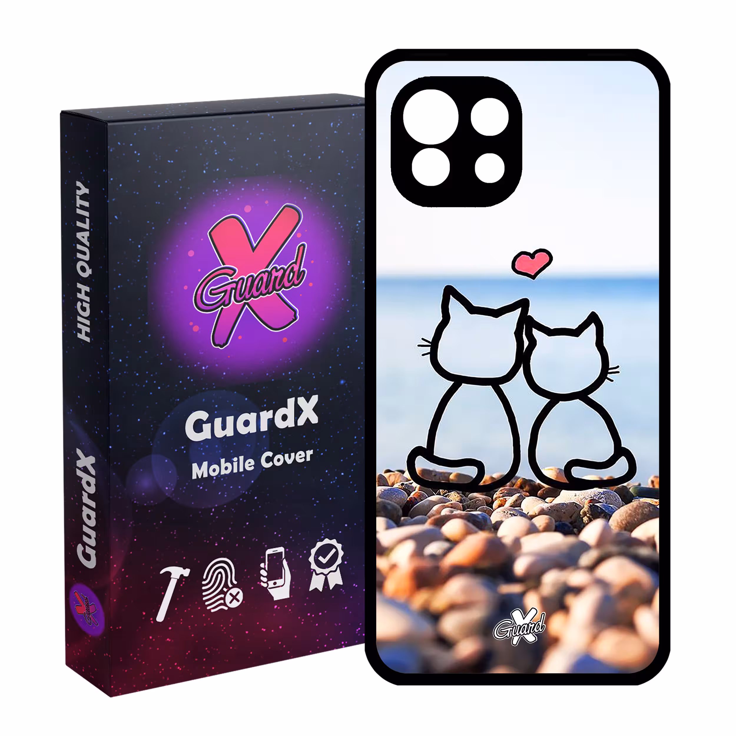 کاور گارد ایکس طرح Love مدل Glass10016 مناسب برای گوشی موبایل شیائومی Mi 11 Lite