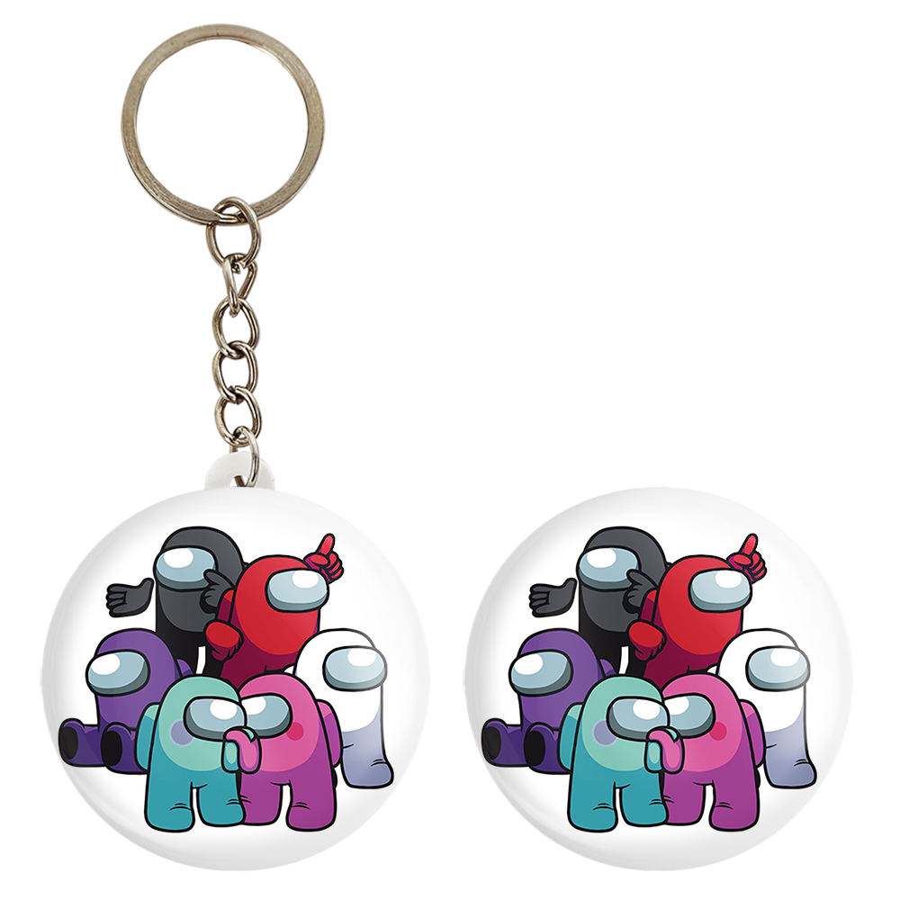 پیکسل خندالو مدل امانگ آس کد 10308 به همراه جاکلیدی