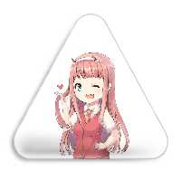 پیکسل خندالو طرح زیروتو انیمه دارلینگ Darling مدل مثلثی کد 10511