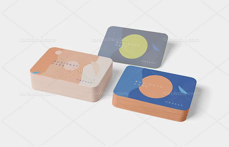 موکاپ لایه باز کارت ویزیت PSD با کیفیت | گرافیک با طعم تربچه