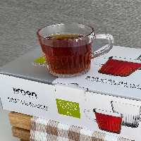 لیوان شیشه ای دسته دار شیاردار 6 عددی لیمون کد 2281