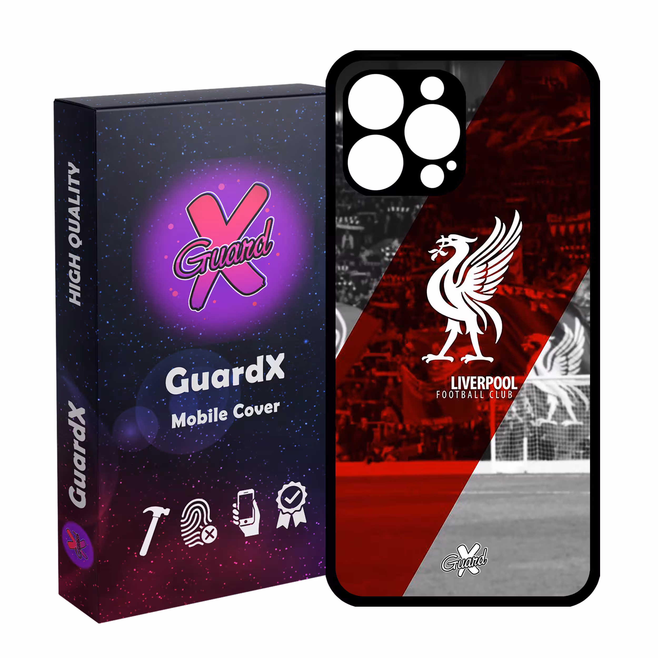 کاور گارد ایکس طرح Liverpool مدل Glass10045 مناسب برای گوشی موبایل اپل iPhone 13 Pro Max