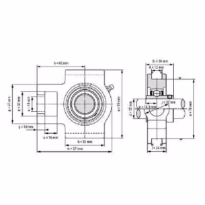 یاتاقان مدل UCT 205