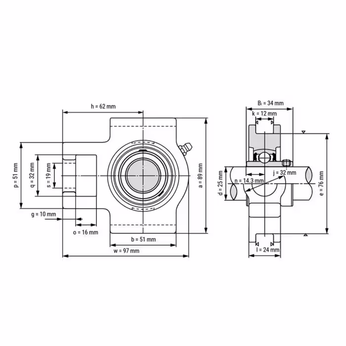 یاتاقان مدل UCT 205