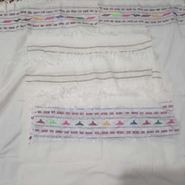 حوله های خشک کن حمام تمام نخ دست دوزی شده حاشیه دار  حاشیه های رنگی و حاشیه های ساده