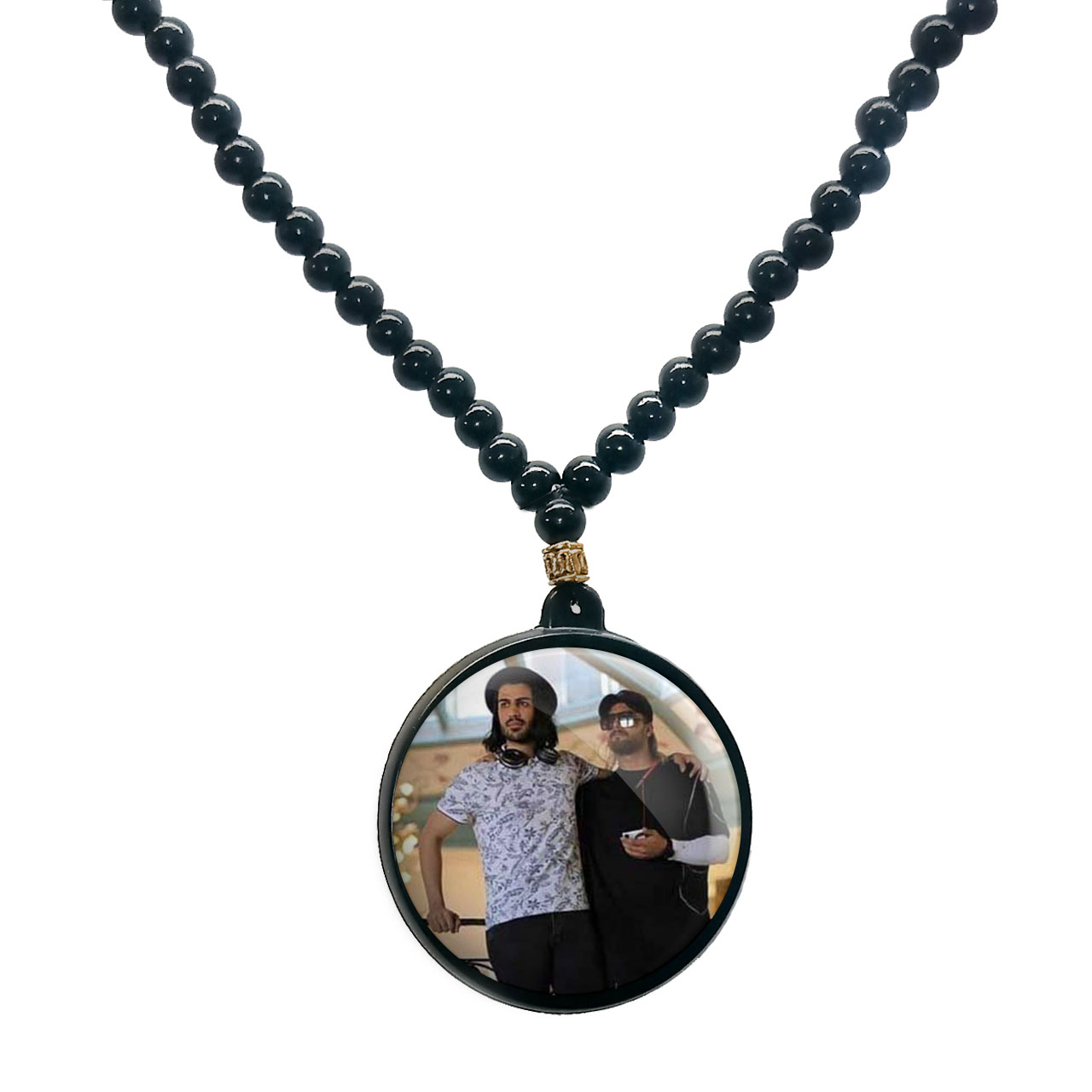 گردنبند پرمانه طرح ماکان بند کد pmd.8544 مدل دو طرفه