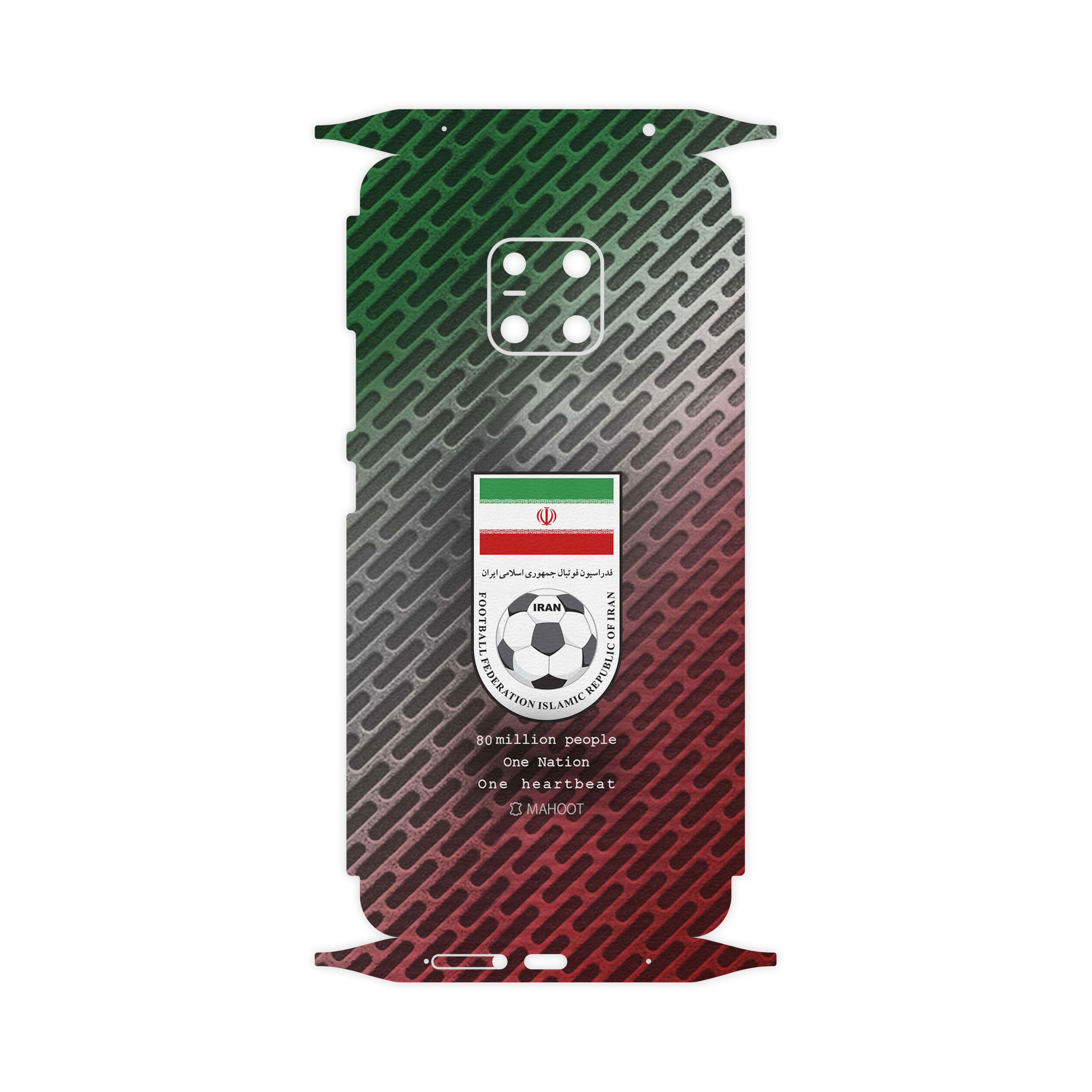 برچسب پوششی ماهوت مدل Iran-National-Football-Team-FullSkin مناسب برای گوشی موبایل هوآوی Mate 20 Pro