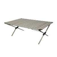 میز کمپ خاکستری کمپینگ آلومینیوم بزرگ Xxl campout