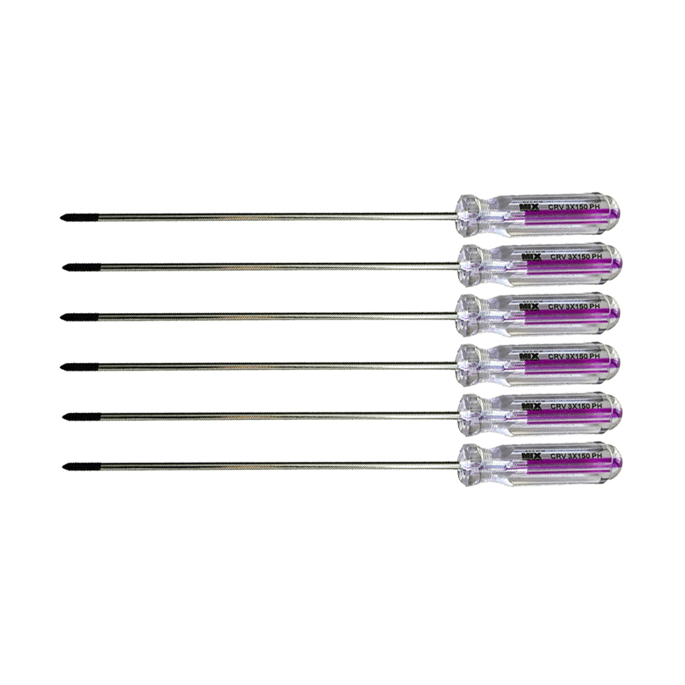 پیچ گوشتی چهارسو مدل HT - 003150 مجموعه 6 عددی