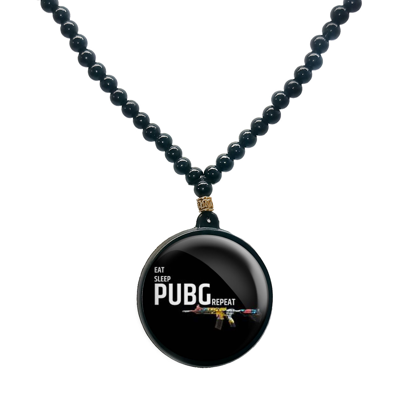 گردنبند پرمانه طرح pubg کد pmd.1672 مدل دو طرفه