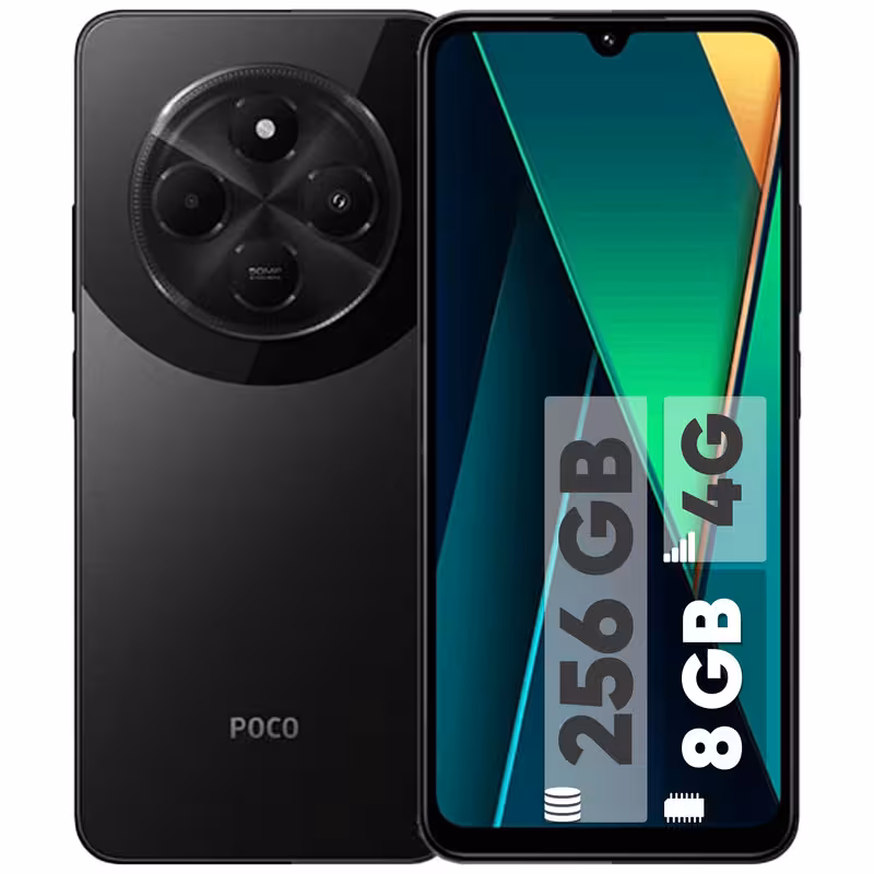 گوشی موبایل شیائومی مدل Poco C75 دو سیم کارت ظرفیت 256 گیگابایت و رم 8 گیگابایت | کالا برتری