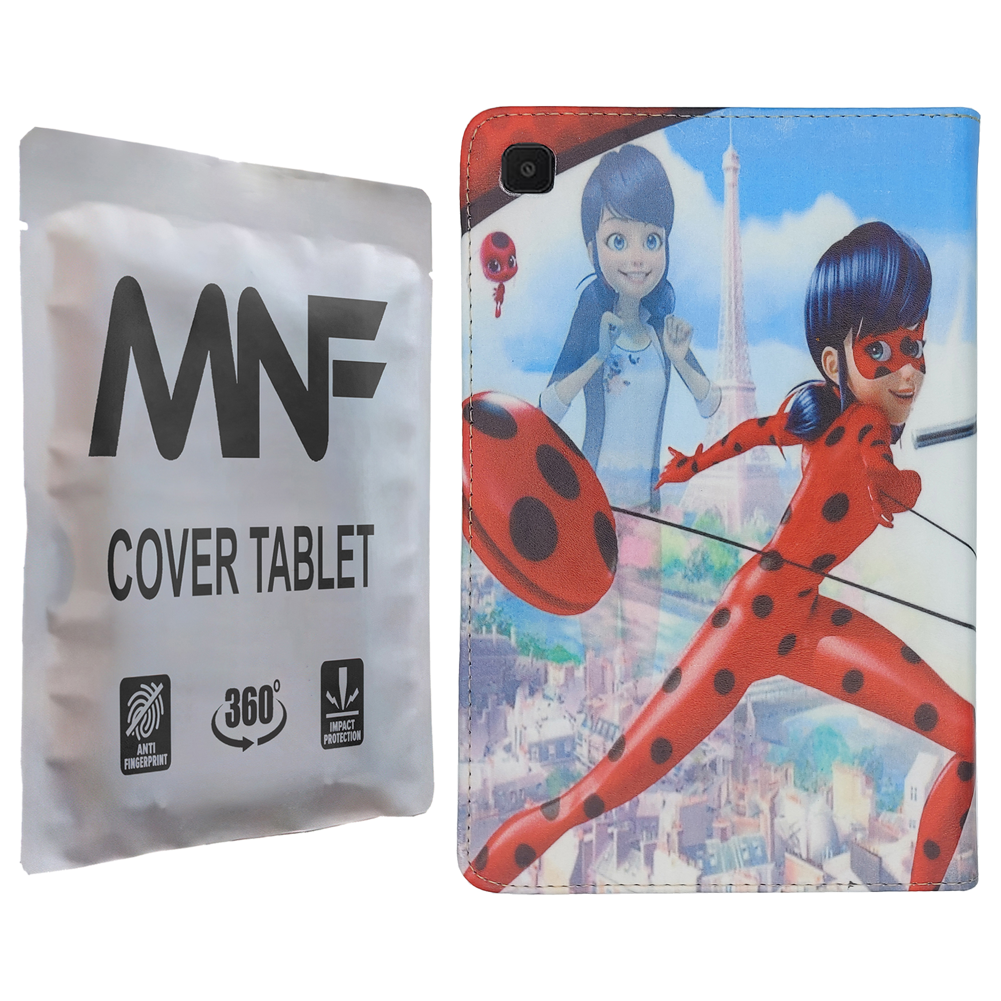 کیف کلاسوری ام ان اف طرح دختر کفشدوزکی کد M-093 مناسب برای تبلت سامسونگ Galaxy Tab A7 10.4 2020 / T505