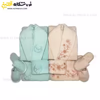 سرویس حوله عروس و داماد 10تکه گلدوزی سه بعدی برند MARIBOR