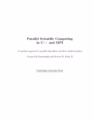 خرید و دانلود نسخه کامل کتاب Parallel Scientific Computing in C   and MPI: A Seamless Approach to Parallel Algorithms and their Implementation
