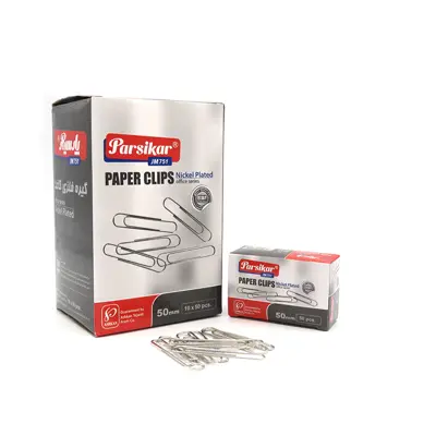 گیره کاغذ پارسیکار مدل JM751-50MM بسته 50 عددی 