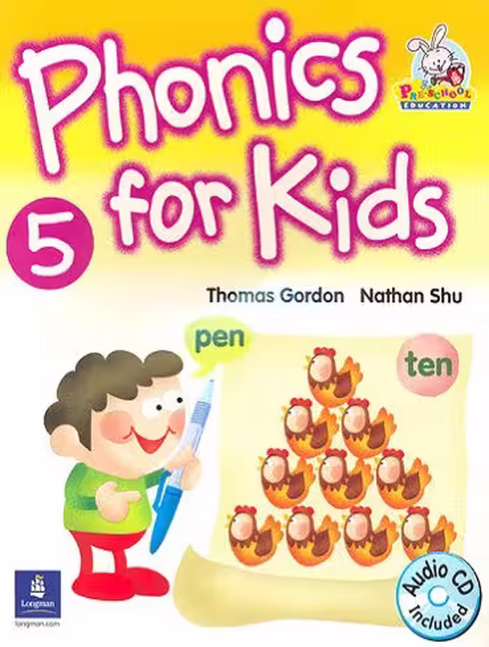 Phonics For Kids 5 SB CD کتاب فونیکس فور کیدز 5