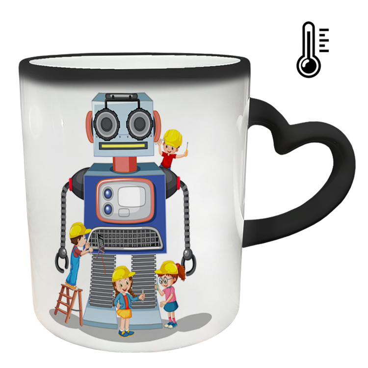 ماگ حرارتی مدل دسته قلبی طرح مهندس کد 75