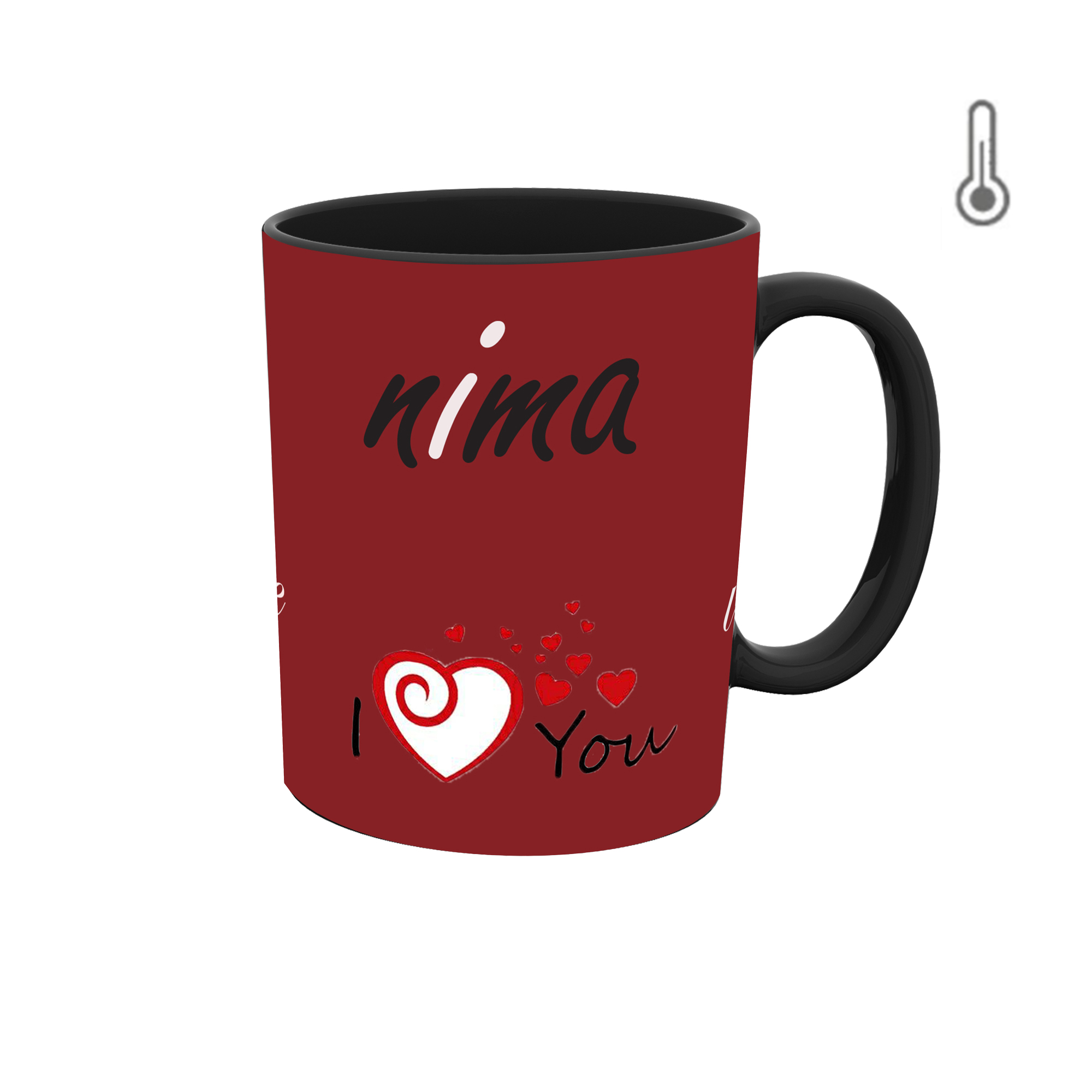 ماگ حرارتی طرح اسم نیما 