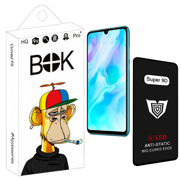 محافظ صفحه نمایش بوک مدل Super 9D مناسب برای گوشی موبایل هوآوی P30 Lite | کالا برتری