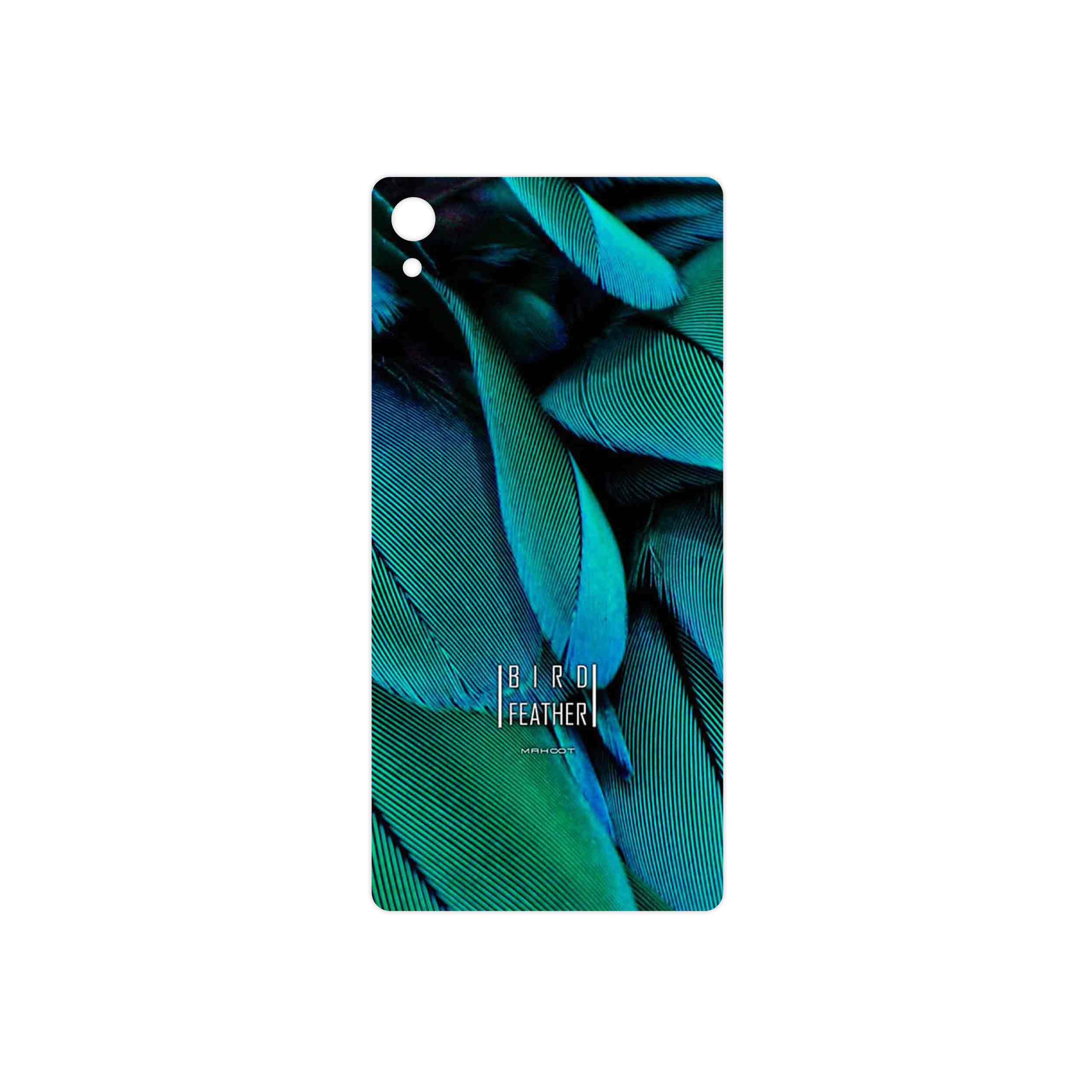 برچسب پوششی ماهوت مدل Green Feather مناسب برای گوشی موبایل سونی Xperia Z3 Plus