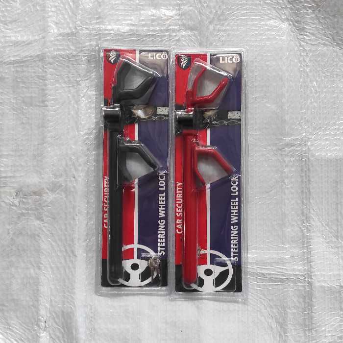 قفل فرمان خودرو مدل لیکو کلاغی نیمه سنگین کلید 4پر