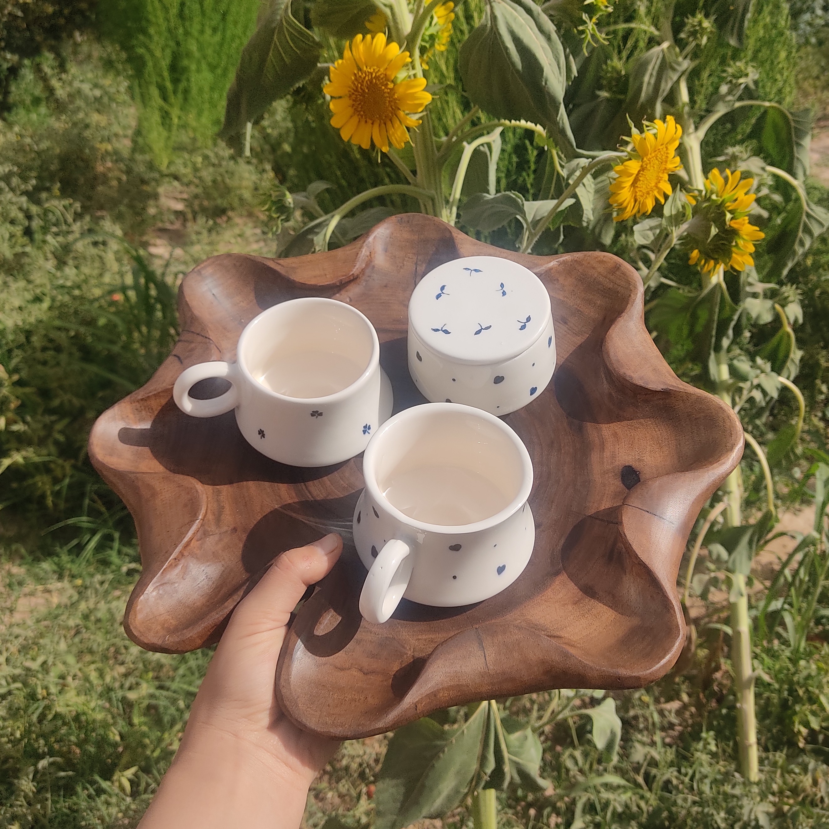 سینی چوبی،ظرف چوبی،شیرینی خوری چوبی،اجیل خوری،میوه خوری چوبی