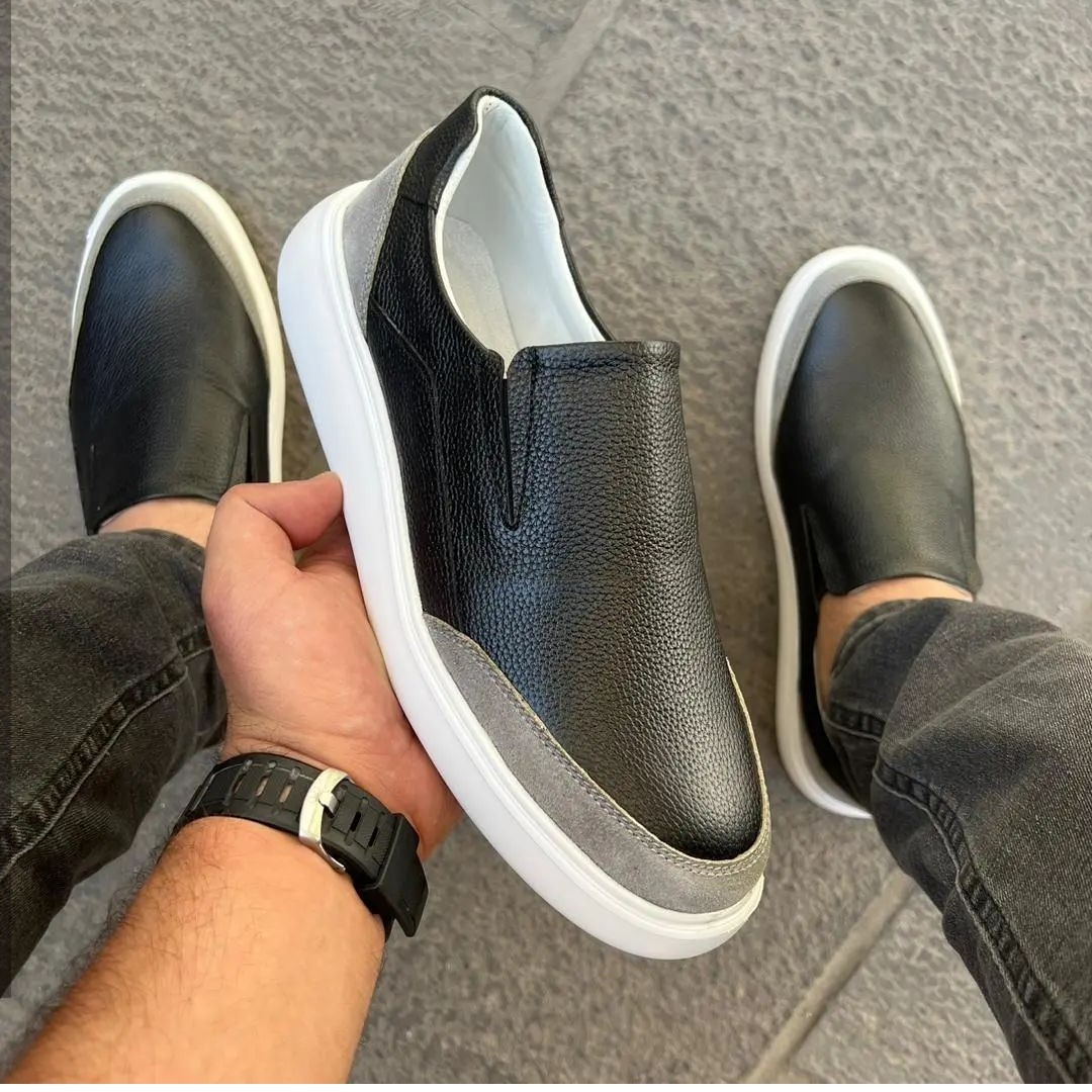 مردانه تمام چرم مدل ونس بی بند