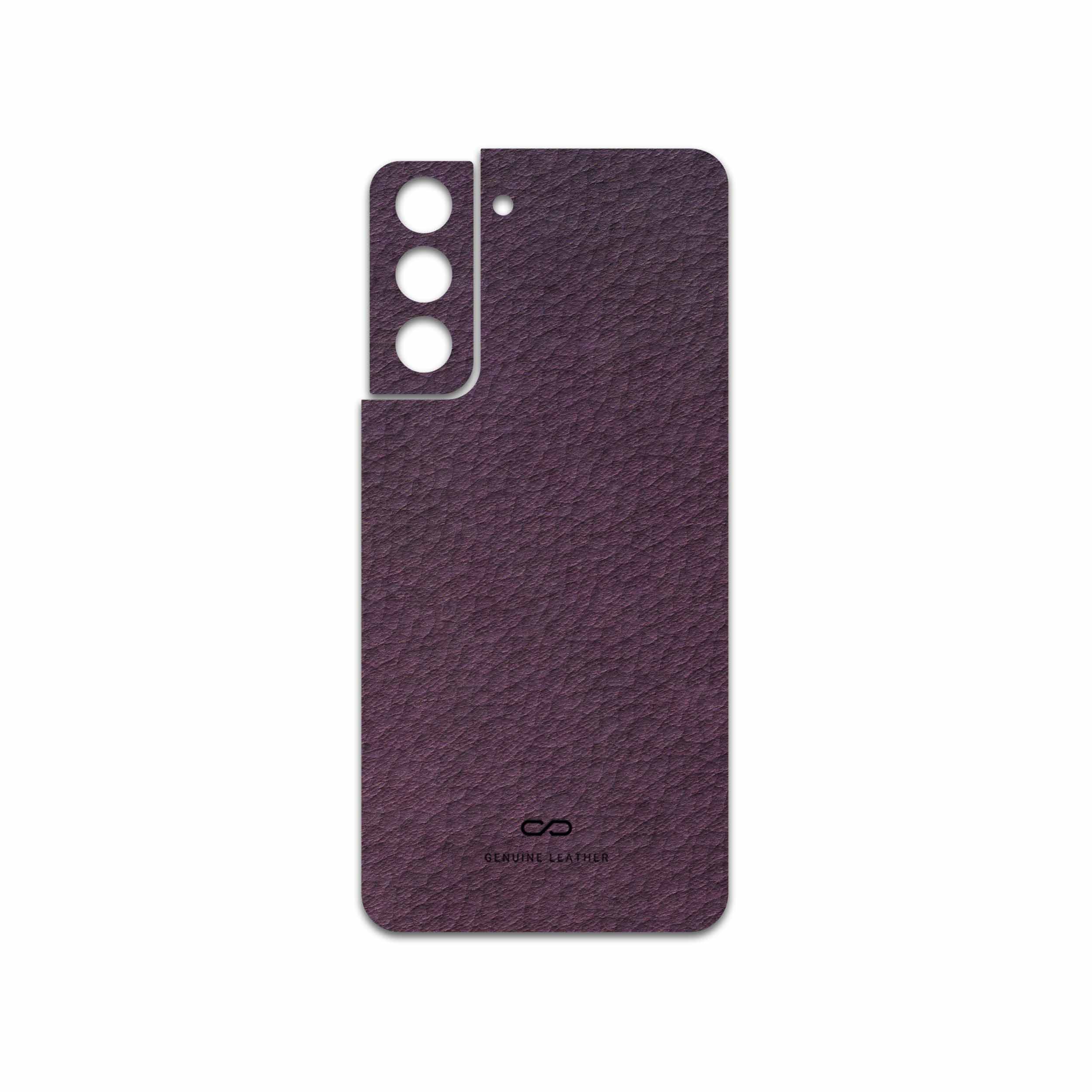 برچسب پوششی ماهوت مدل Purple-Leather مناسب برای گوشی موبایل سامسونگ Galaxy S21 FE 5G