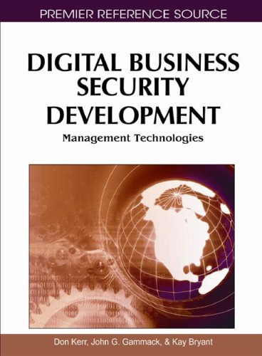 خرید و دانلود نسخه کامل کتاب Digital Business Security Development: Management Technologies
