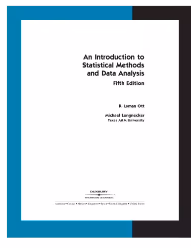 خرید و دانلود نسخه کامل کتاب An Introduction to Statistical Methods and Data Analysis, 5th edition