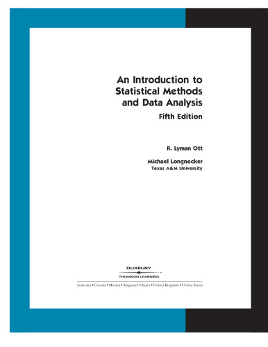 خرید و دانلود نسخه کامل کتاب An Introduction to Statistical Methods and Data Analysis, 5th edition