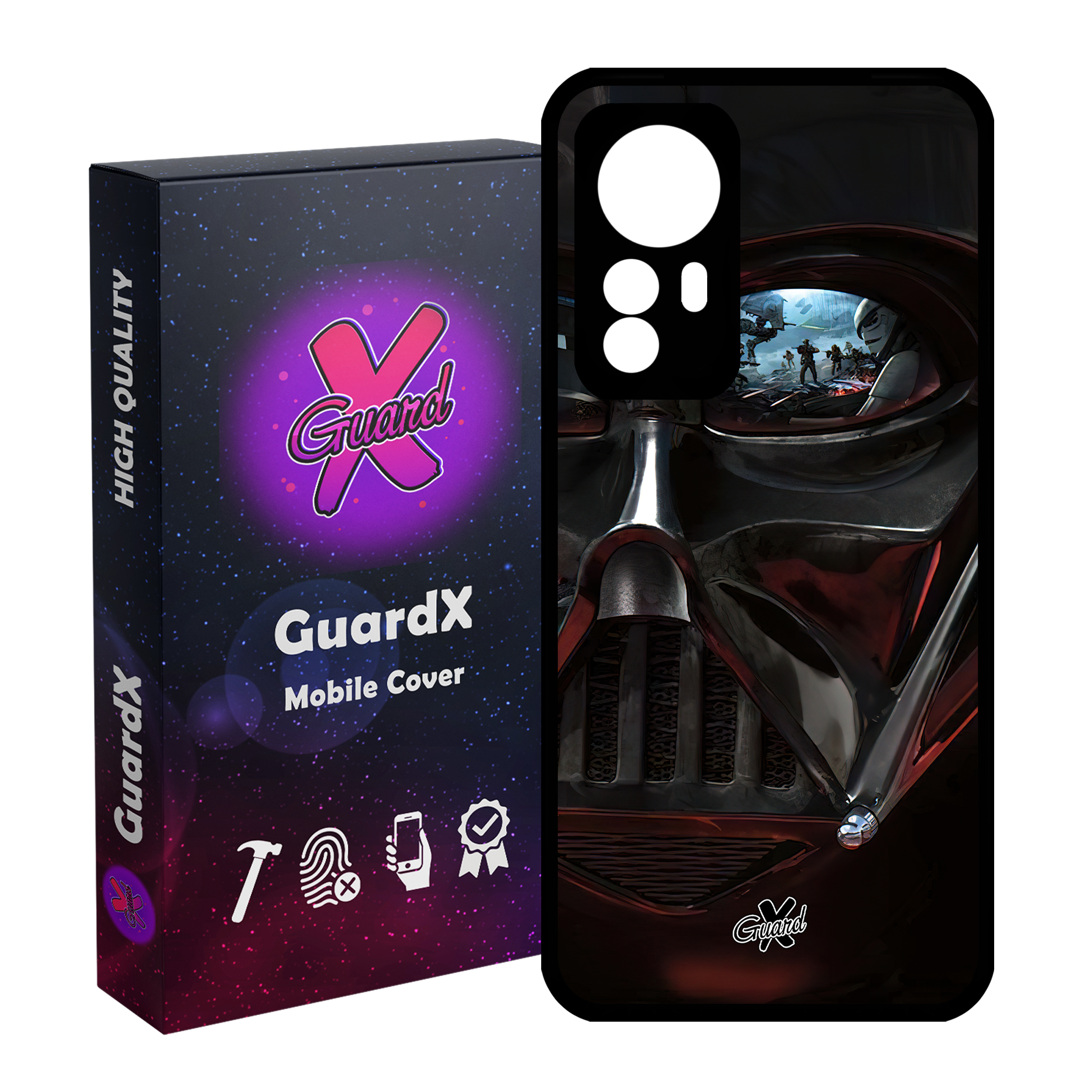 کاور گارد ایکس طرح جنگ ستارگان مدل Glass10480 مناسب برای گوشی موبایل شیائومی Mi 12/Mi 12X/Mi 12S