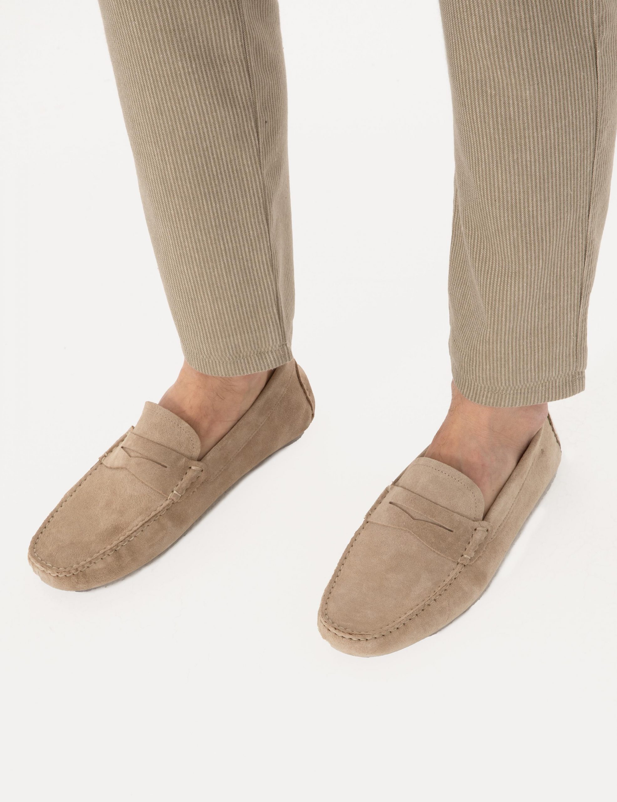 کفش لوفر مردانه بژ پیرکاردین