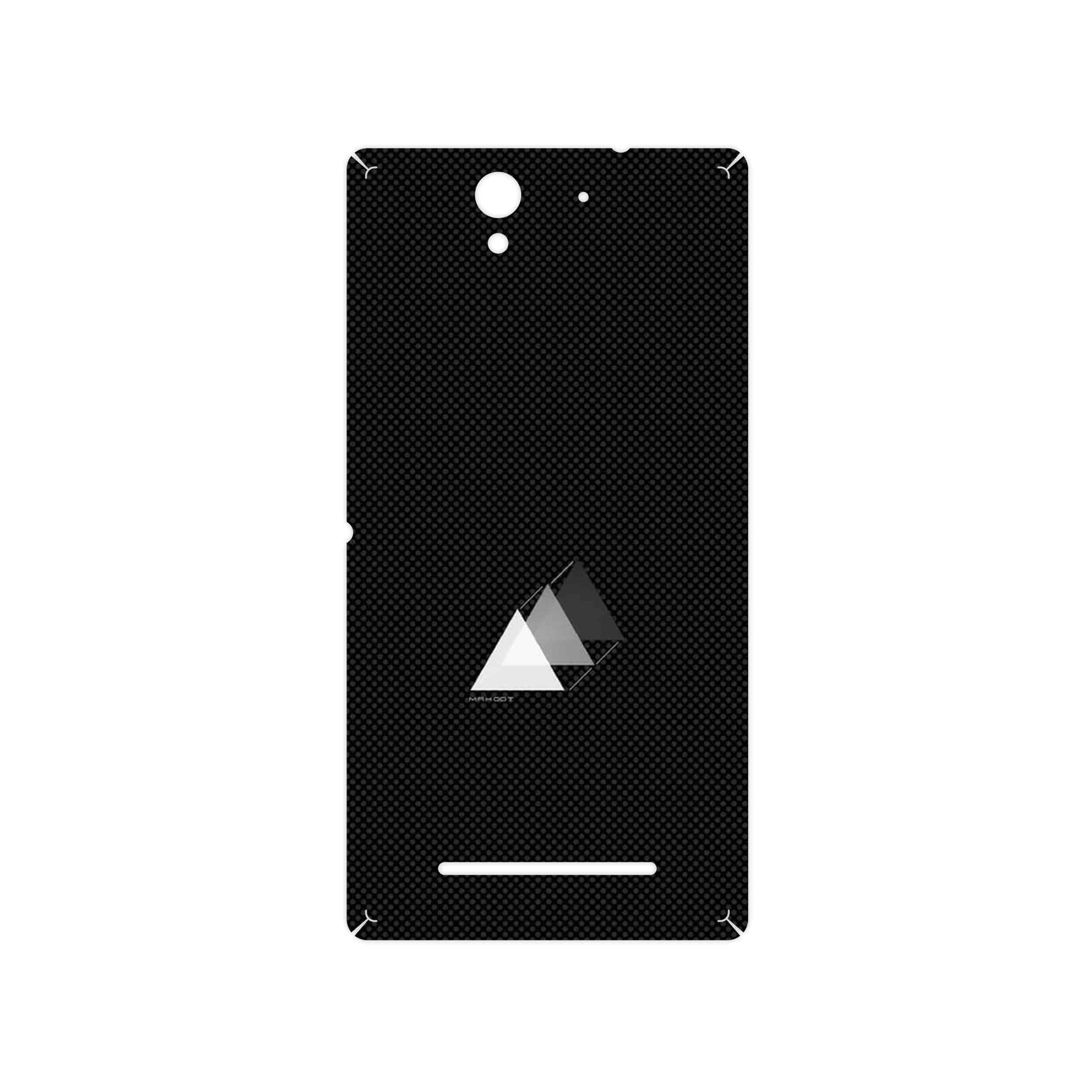 برچسب پوششی ماهوت مدل Minimal 3 Triangle Icon مناسب برای گوشی موبایل سونی Xperia C3 Dual