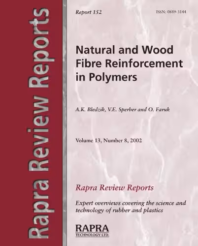 خرید و دانلود نسخه کامل کتاب Natural and Wood Fibre Reinforcement in Polymers - PDF