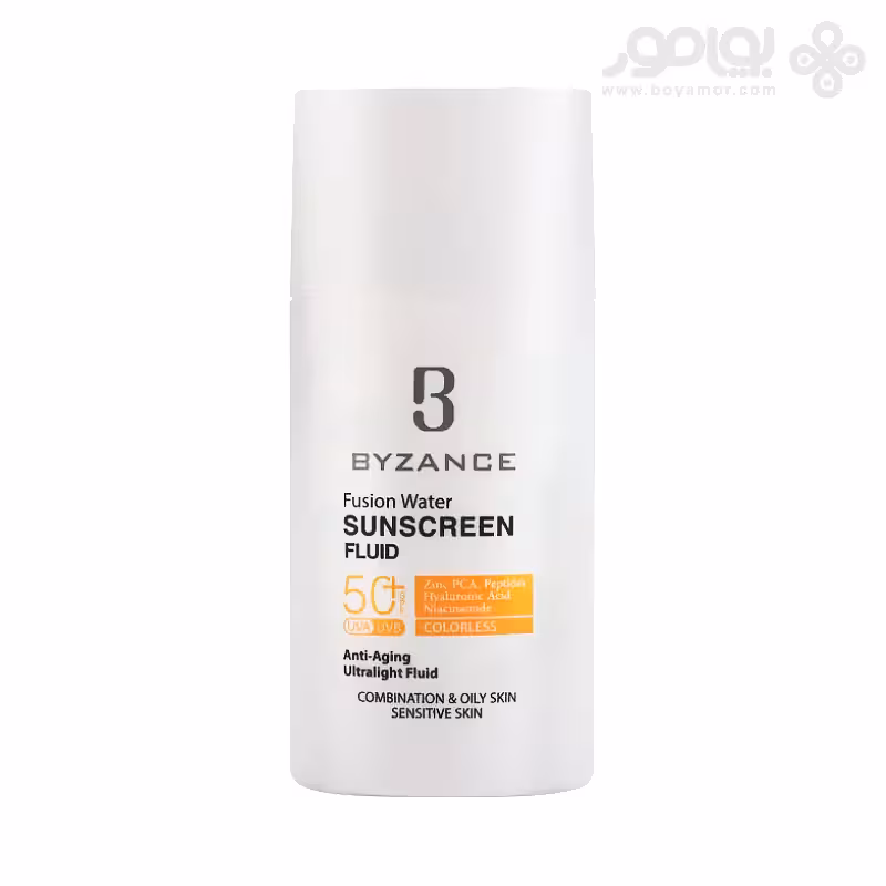 ضد آفتاب فیوژن واتر بیرنگ بیزانس SPF50 حجم 50 میل