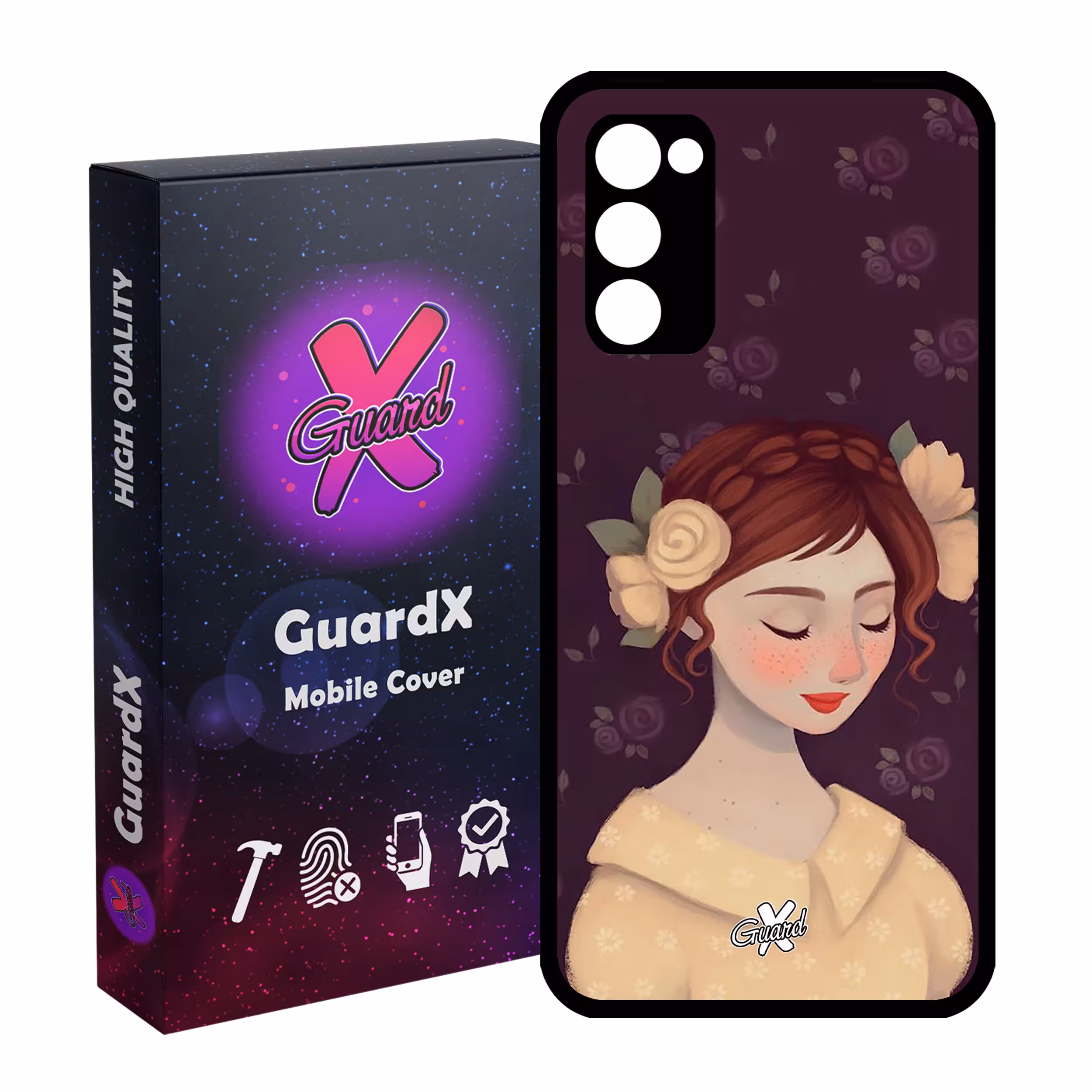 کاور گارد ایکس طرح Girl مدل Glass10325 مناسب برای گوشی موبایل سامسونگ Galaxy S20 FE
