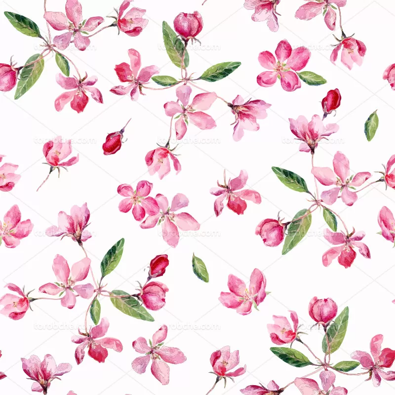 فایل وکتور پترن گل | گرافیک با طعم تربچه