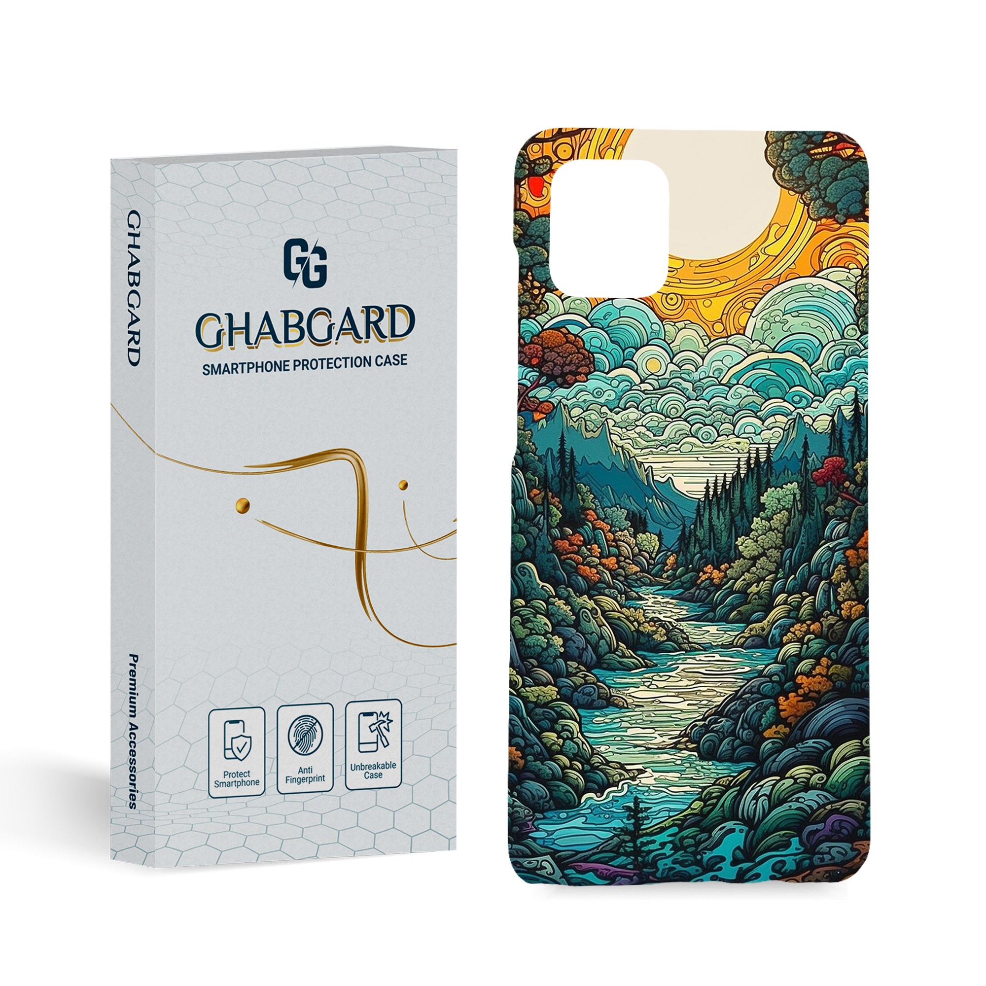 گارد قاب کاور طبیعت مدل g9141 مناسب برای گوشی موبایل سامسونگ a81