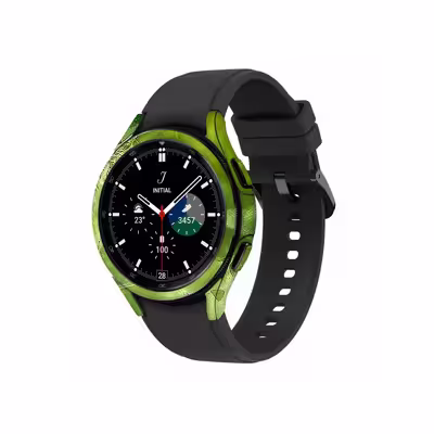 برچسب ماهوت طرح Green Crystal Marble مناسب برای ساعت هوشمند سامسونگ Watch4 Classic 42mm