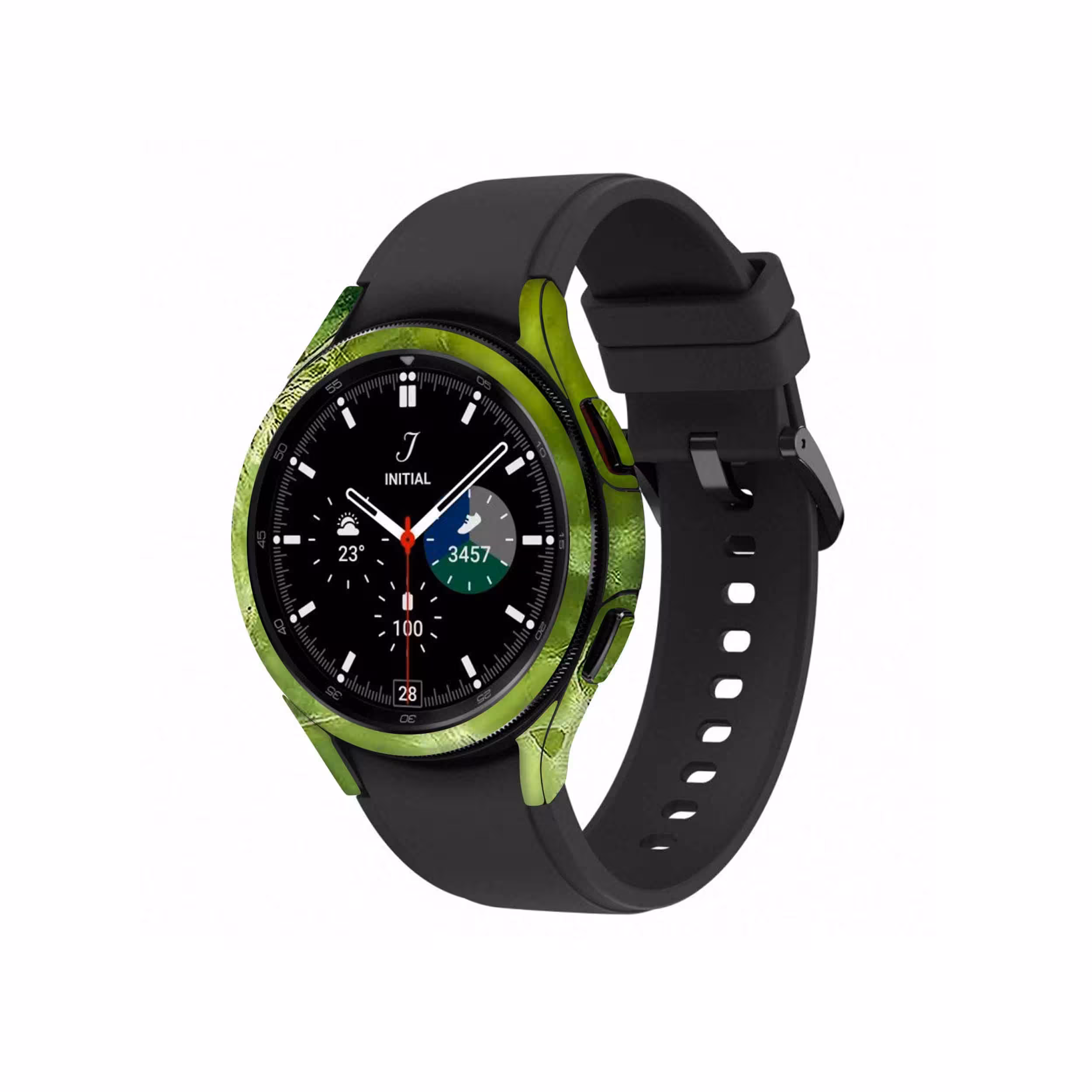 برچسب ماهوت طرح Green Crystal Marble مناسب برای ساعت هوشمند سامسونگ Watch4 Classic 42mm