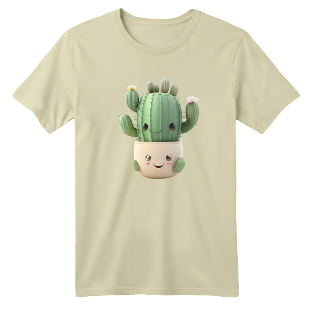 تی شرت آستین کوتاه بچگانه مدل کاکتوس کد 2 رنگ کرم