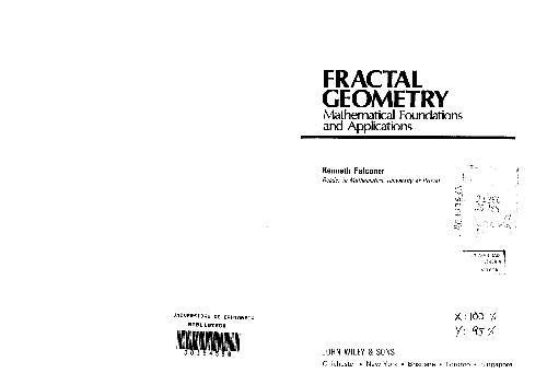 خرید و دانلود نسخه کامل کتاب Fractal Geometry. Mathematical Foundations and Applications
