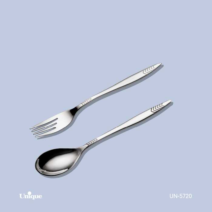 قاشق و چنگال تک استیل یونیک کد محصول: UN-5720