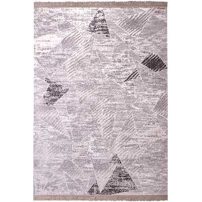 فرش ماشینی زمرد مشهد مدل NO021 زمینه سیلور