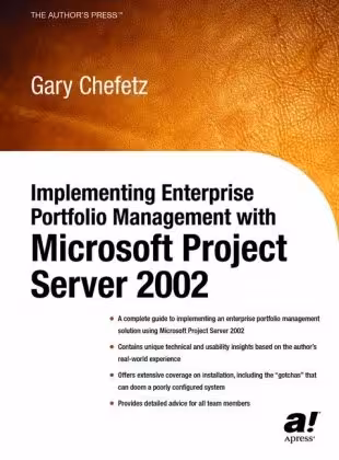 خرید و دانلود نسخه کامل کتاب Implementing Enterprise Portfolio Management with Microsoft Project Server 2002