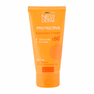 کرم ضد آفتاب SPF50 بی رنگ نئودرم مدل هایلی پروتکتیو مناسب پوست های چرب تا مختلط حجم 50 میلی لیتر