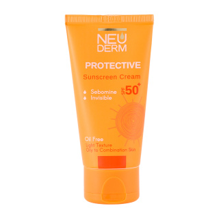 کرم ضد آفتاب SPF50 بی رنگ نئودرم مدل هایلی پروتکتیو مناسب پوست های چرب تا مختلط حجم 50 میلی لیتر